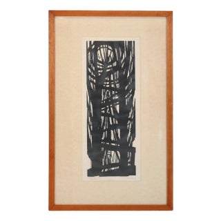 Woodcut Titled Trees, 1963 For Sale