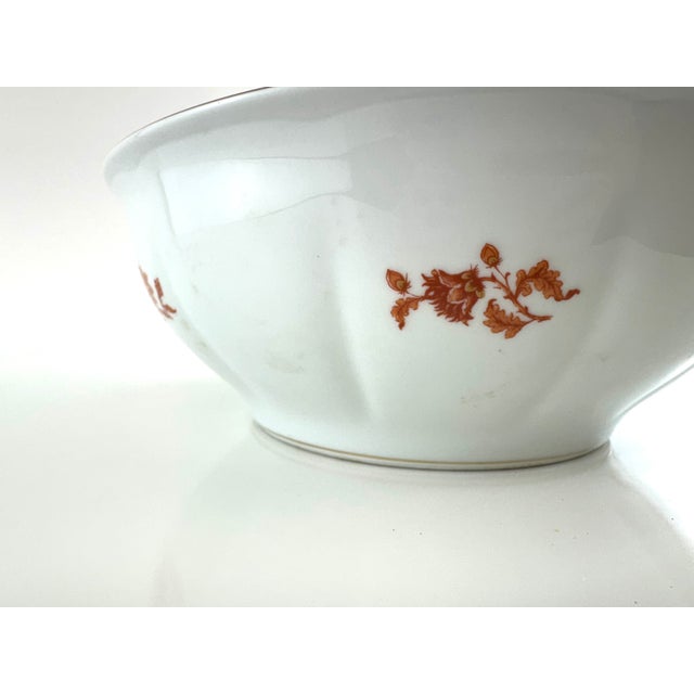 Ceramic 1960s Haviland Limoges “Tehran” Porcelain Serving Bowl For Sale - Image 7 of 12