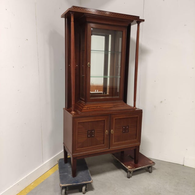Mahogany Display Cabinet, 1890s For Sale - Image 12 of 13