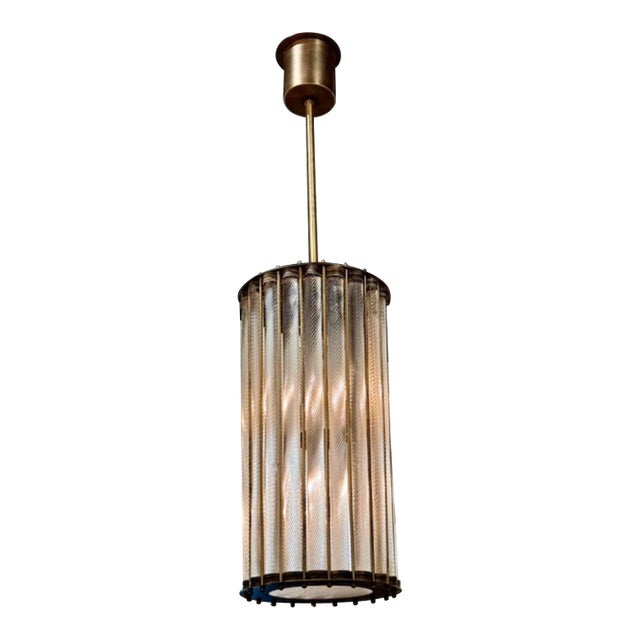 Murano Twist Glass Lanterns For Sale