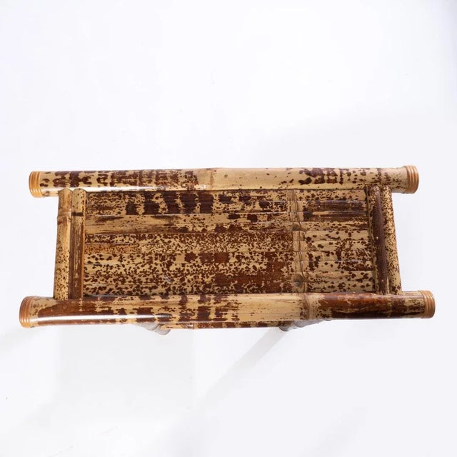 Vintage Bamboo Console Table For Sale - Image 4 of 9