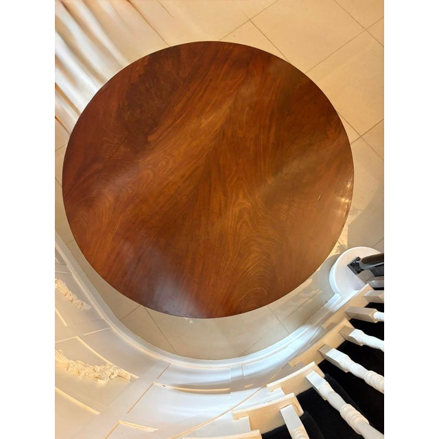 Early 19th Century Antique Regency Circular Mahogany Centre or Dining Table on Pedestal Base, 1830 For Sale - Image 5 of 10