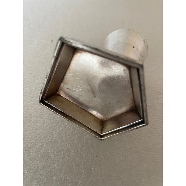 Silver-Plated Metal Toothpick Holder, 1920s For Sale - Image 6 of 7