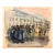 Ervin B. Nussbaum, Modernist American Judaica Painting Jewish Men Outside Synagogue Eastern Parkway For Sale