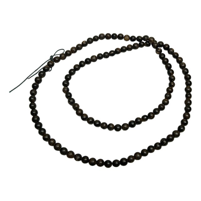Natural Agarwood Grain 110 Beads Hand Rosary Praying Chain For Sale