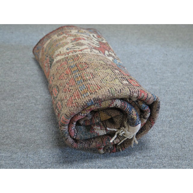 1940s Vintage Persian Heriz Area Rug - 3′7″ × 6′7″ For Sale - Image 12 of 13