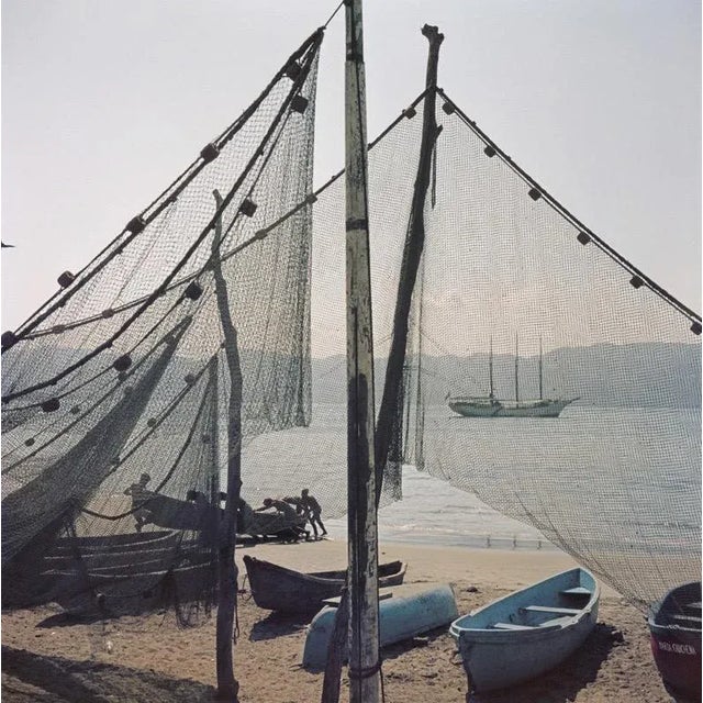 Mexico Fishing Boats (1952) Limited Estate Stamped - Grande XL (Photo By Slim Aarons) Fishing nets and boats on the shore...