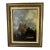 Antique European Landscape Oil Painting – Castle on a Hill, Gilded Frame For Sale