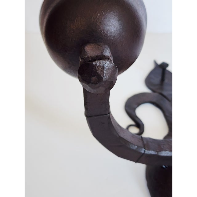 Ironware International Inc. Athena Wrought Iron Wall Sconces-a Pair For Sale - Image 13 of 14