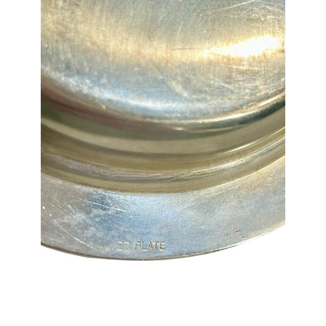 Vintage Hollywood Regency Shell Form 2 Section Caviar Serving Dish For Sale - Image 13 of 15