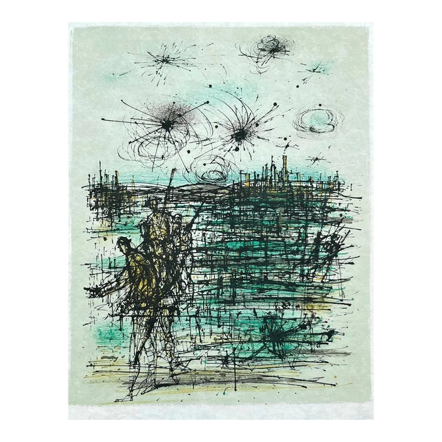 Jean Carzou Original Lithograph L’adieu Aux Armes 15 Mourlot 1964 For Sale