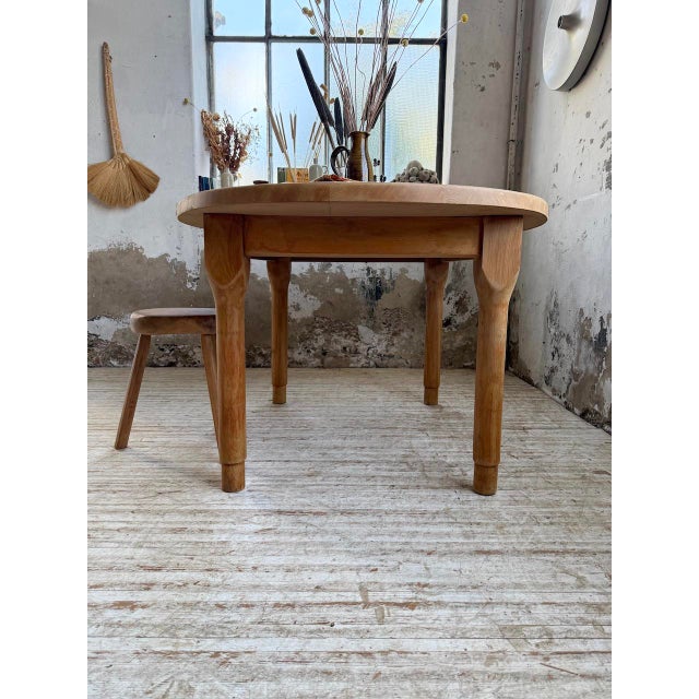 Oval Oak Farmhouse Table, 1960s For Sale - Image 12 of 18