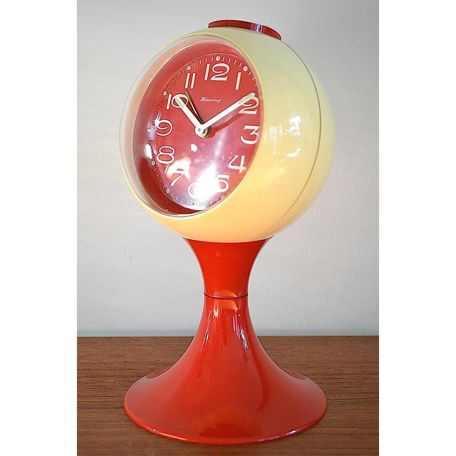 Space Age Tulip Clock from Blessing, 1960s For Sale - Image 9 of 13