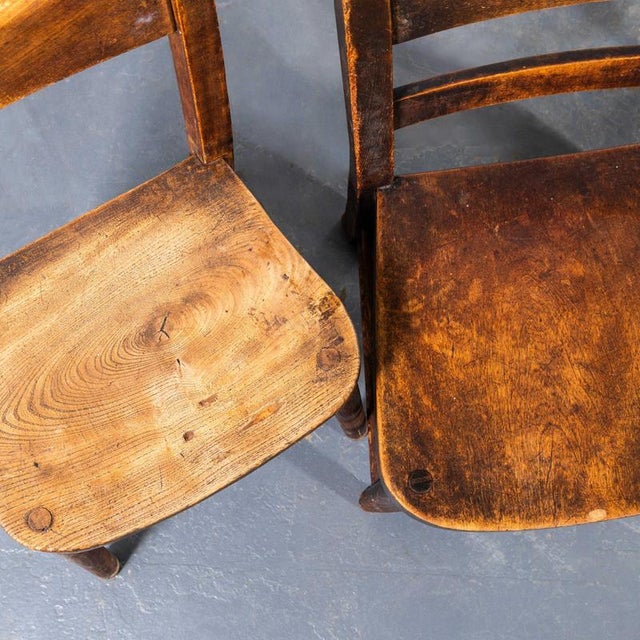 Wood English Childrens Chapel Chair from Harlequin, 1940s For Sale - Image 7 of 8