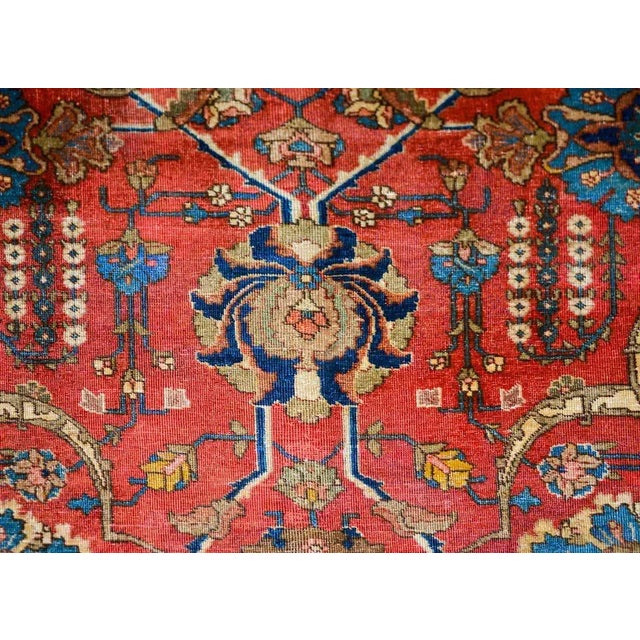 1930s Early 20th Century Vintage Persian Tabriz Rug For Sale - Image 5 of 13