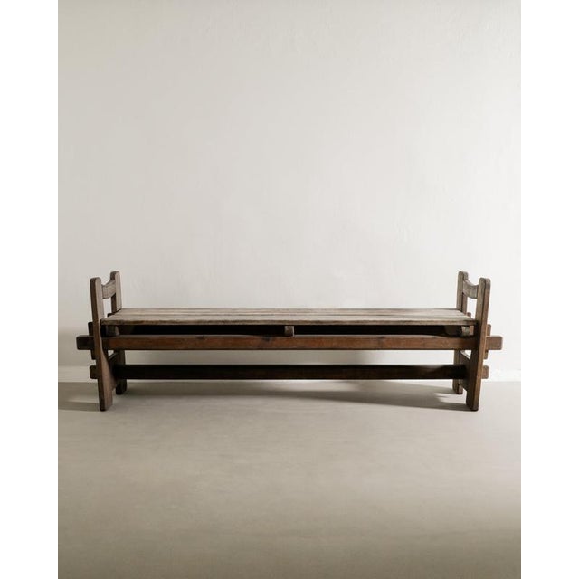 Early Swedish Modern Wooden Skoga Bench by Axel Einar Hjorth, 1930s For Sale - Image 9 of 9