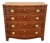 Baker Four Drawer Georgian Style Bowfront Chest For Sale