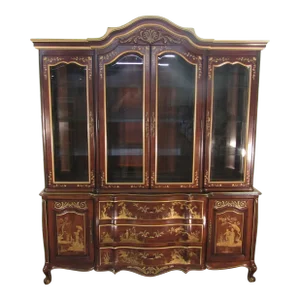 White Furniture Asian Style China Cabinet
