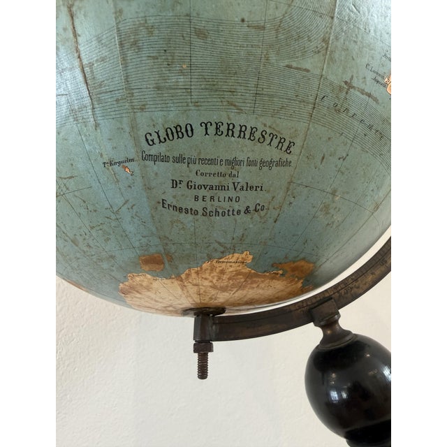Antique Globe by Ernesto Shotte & Co., 1890s For Sale - Image 17 of 18