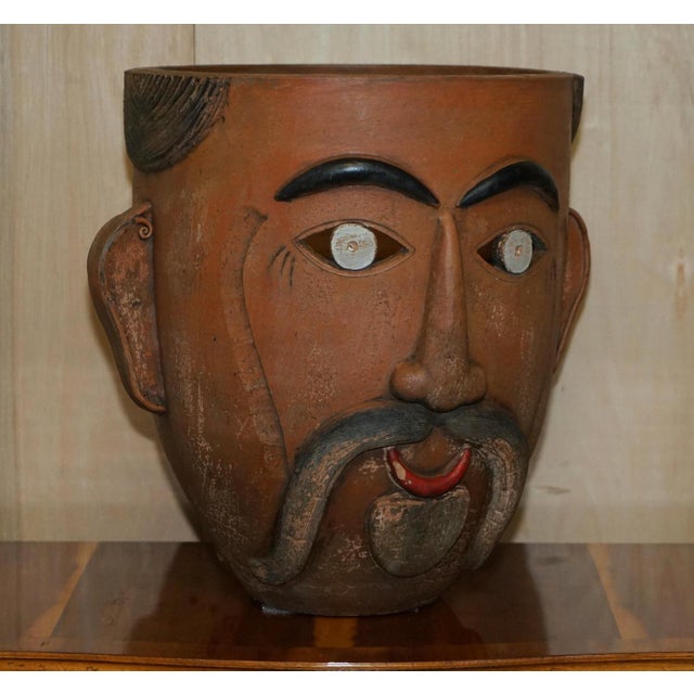 Vintage Mexican Folk Art Terracotta Pots, 1960s, Set of 2 For Sale - Image 3 of 18