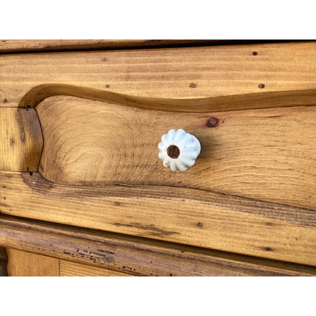 Late 19th Century Pine Dresser Base With Two Doors and Two Drawers For Sale - Image 9 of 18