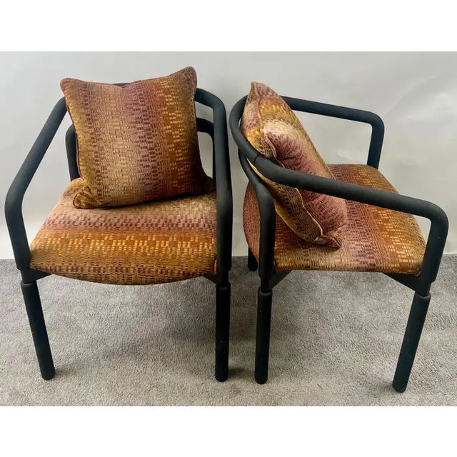 Brian Kane Rubber Chair for Metropolitan Furniture / Steelcase 1980's , a Pair For Sale - Image 4 of 14
