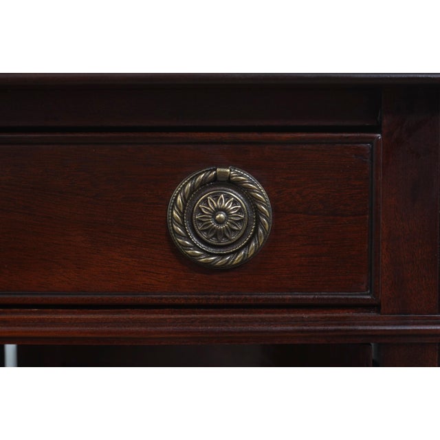 Craftique Mahogany Dropleaf Pembroke Table For Sale - Image 11 of 18