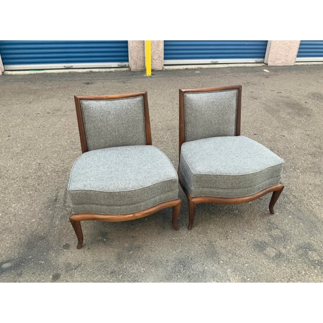 Mid Century Modern Slipper Lounge Chairs- a Pair For Sale In San Diego - Image 6 of 9