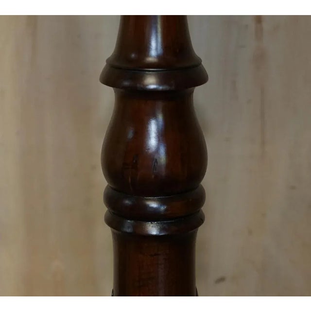 Vintage English Carved Hardwood Pedestal, 1900 For Sale - Image 6 of 12