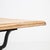 Silver Mid 20th Century Cast Iron Bistro Table With Oak Top For Sale - Image 8 of 9