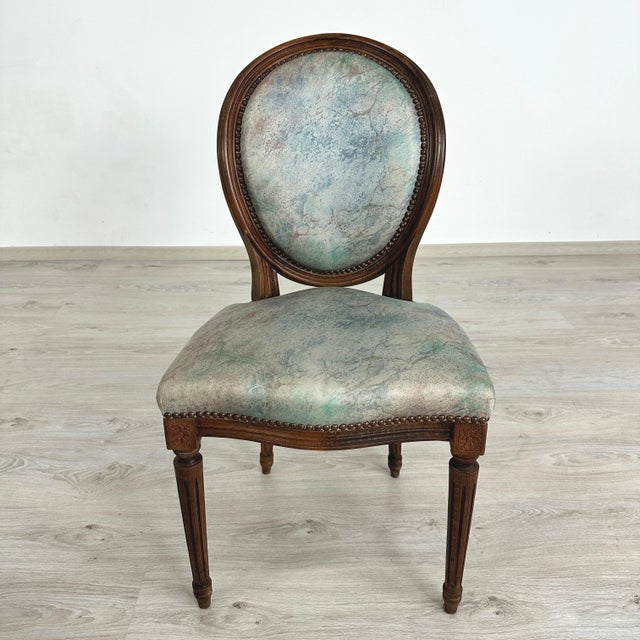 French Louis XVI Dining Chairs – Set of 10 For Sale - Image 9 of 13