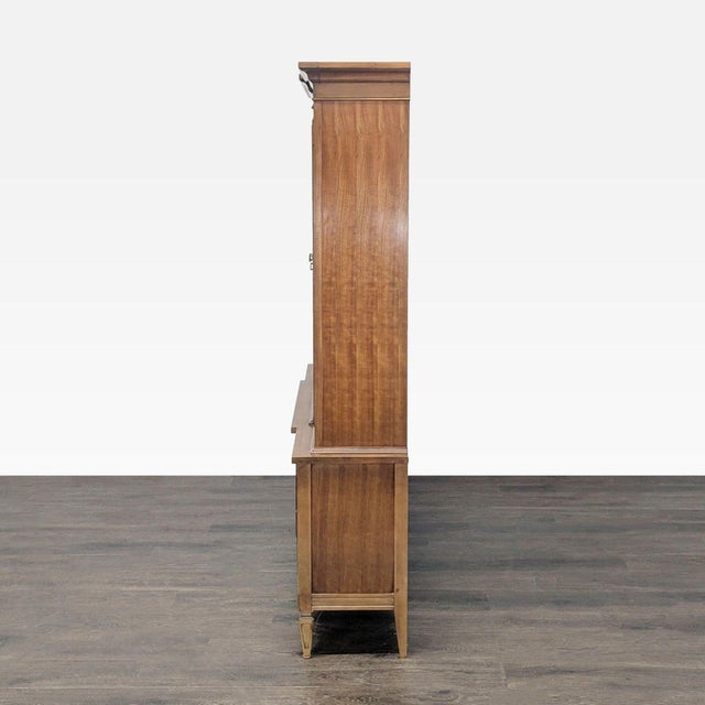 Thomasville Mid-Century Thomasville Milano Collection Hutch For Sale - Image 4 of 10