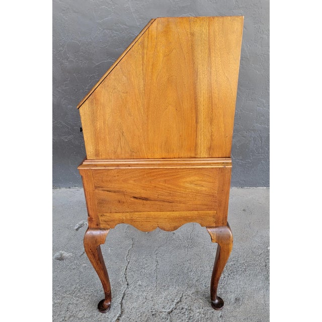 Antique Queen Anne Secretary Desk 19th Century For Sale - Image 17 of 18