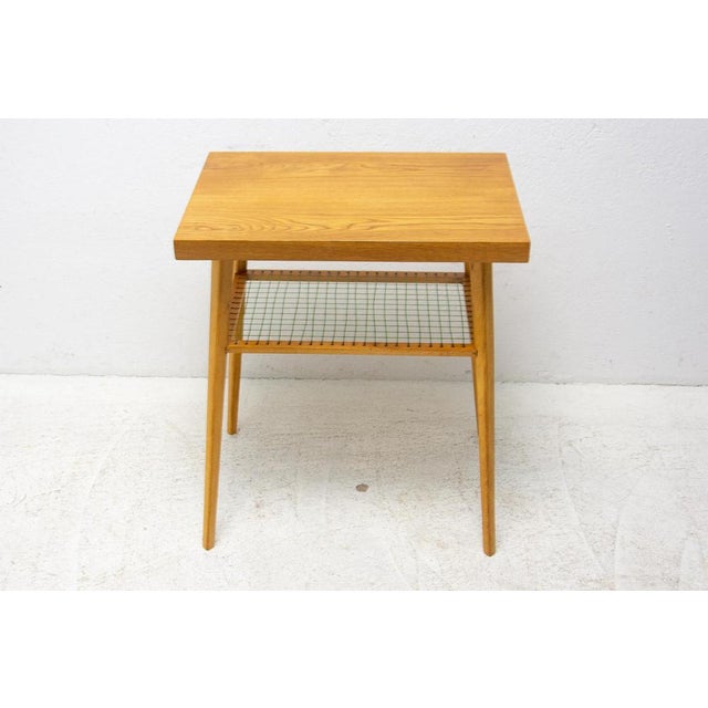 Mid-Century Side Table from Dřevopodnik Holešov, Czechoslovakia, 1960s For Sale - Image 3 of 15