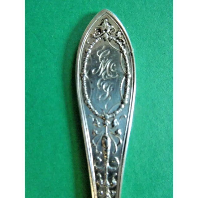 Offered is a set of 3 HTF Whiting solid sterling silver flat handle Butter Spreaders in the Adam pattern. Each is...