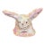 1970s Whimsical Hand-Built Ceramic Creature Sculpture With Long Ears and Textured Colorful Glaze For Sale