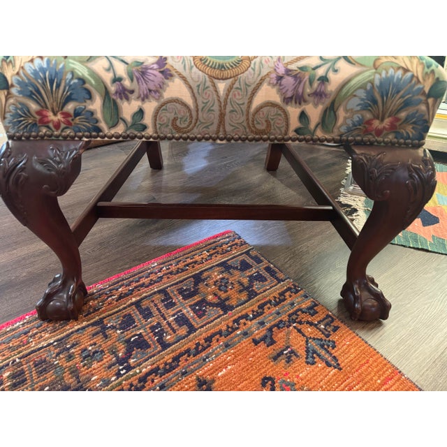 Pair of Vintage Chippendale-Style Eagle-Head Arm Chairs For Sale In Pittsburgh - Image 6 of 12