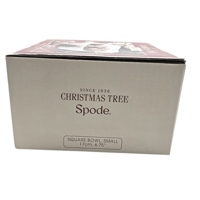 Spode “Christmas Tree” Two-Piece Square Bowl Collection in Original Boxes For Sale - Image 9 of 9