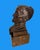 Rustic European 1900s Jose Cardona Signed Bonze Sculpture on a Marble Base of a Elderly Woman For Sale - Image 3 of 10