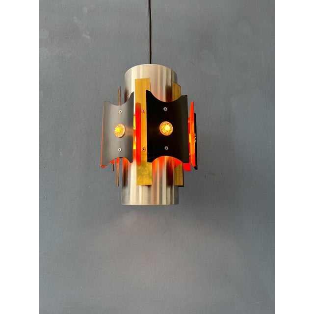 Vintage Space Age Pendant Lamp from Lakro Amstelveen For Sale - Image 5 of 11