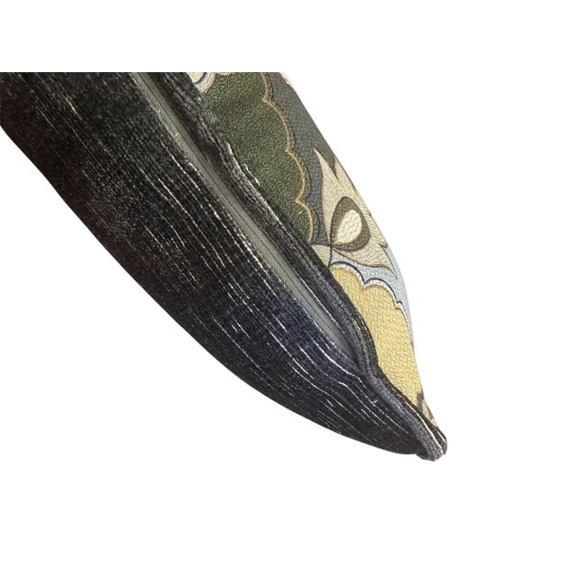 Pair of Luxurious Patterned Lumbar Pillows For Sale - Image 10 of 10