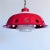 Ceiling Lamp with Red Enamel Overlay, 1960s For Sale - Image 13 of 14