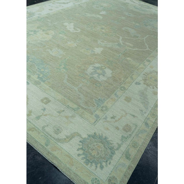 Turkish Oushak Rug 9'10" x 14'1" #19301 For Sale In Houston - Image 6 of 8