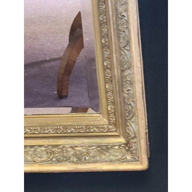 19th C French Louis XV Rococo Walnut Gilt Wall Mirror Ornate Gold Frame For Sale - Image 9 of 12