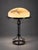 Early 20th Century Swedish Arts and Crafts Hammered Iron Table Lamp, in Very Good conditions. Designed 1890 to 1919...