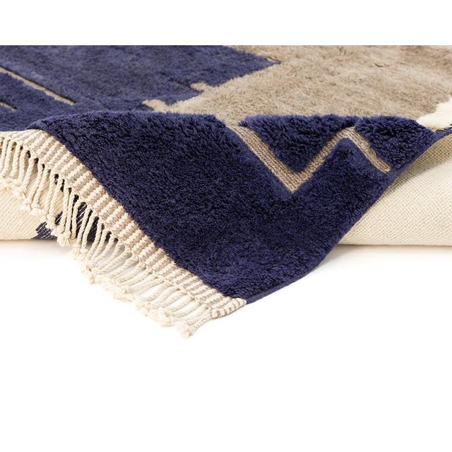 Hand-Knotted Wool Premium Rug by Azele Studio For Sale - Image 9 of 11