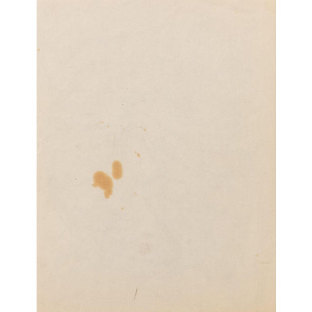 Late 20th Century Seymour Lipton Sculpture Study Pencil on Paper For Sale - Image 5 of 5