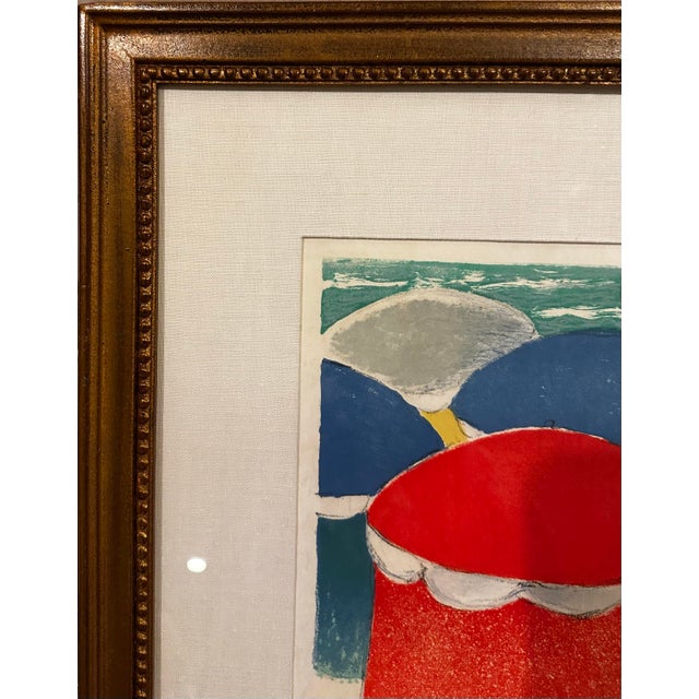 1970s Jean-Pierre Cassigneul - Signed Original LIthograph - Les Planches De Deauville For Sale In Baltimore - Image 6 of 11