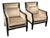 Belmar Fine Custom Upholstery Bespoke Lounge Armchairs, Pair For Sale