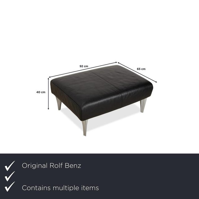 1600 Two-Seater Sofas with Ottoman from Rolf Benz, Set of 3 For Sale - Image 4 of 18